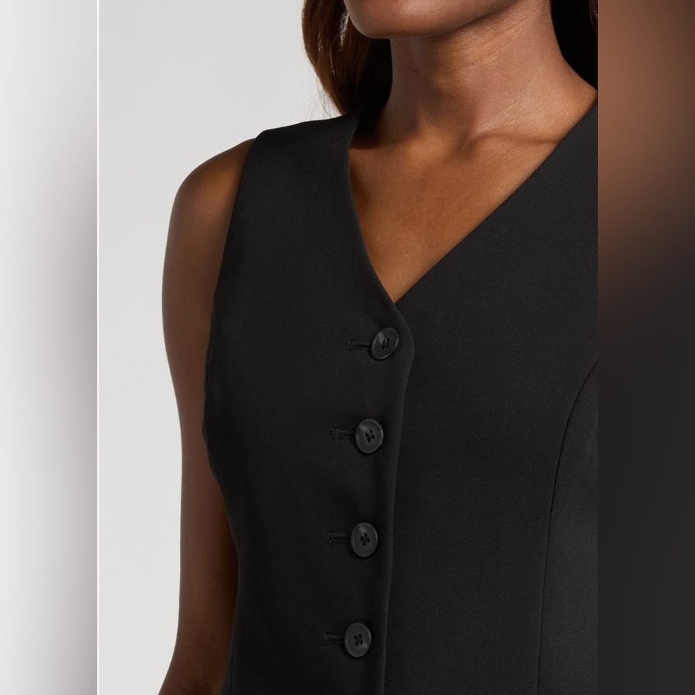NWT Pistola Lila Black Button-Down Vest Top - Picture 9 of 15